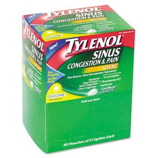 Tylenol 2 pack Sinus Caplets (Case of 50)