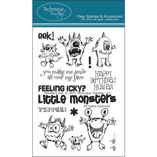 Technique Tuesday Monsters Ink Clear Stamps