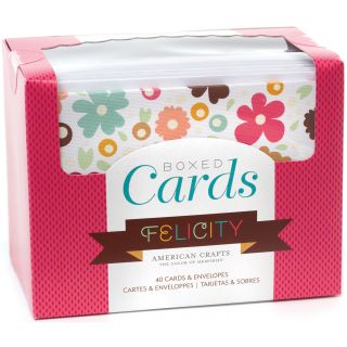Box Of Patterned Cards With Envelopes 4X6 40/Pkg Felicity Today $14