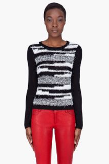 Alice + Olivia Black Combo Topanga Sweater for women