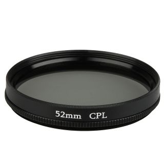 BasAcc 52 mm Black Circular Polarizing Lens Filter Today $6.29