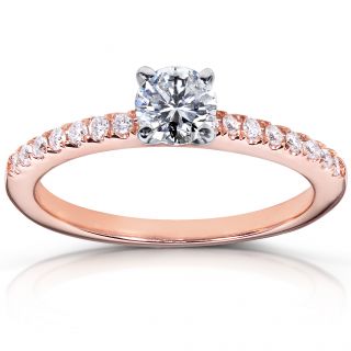 14k Rose Gold 5/8ct TDW Diamond Engagement Ring Today $1,299.99