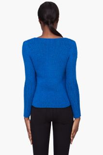 Marc By Marc Jacobs Blue Knit Nadia Sweater for women