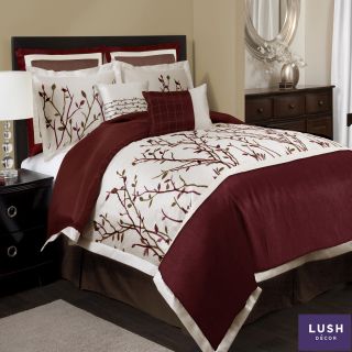 Lush Decor Nature Medley 8 piece Red Comforter Set Today $129.99   $