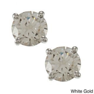 18k Gold 3/4ct TDW Clarity enhanced Diamond Stud Earrings MSRP $1,549