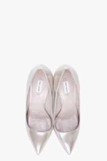 Marc Jacobs Silver Pointed Pumps for women