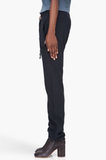 Silent By Damir Doma Washed Black Drawstring Lounge Pants for women