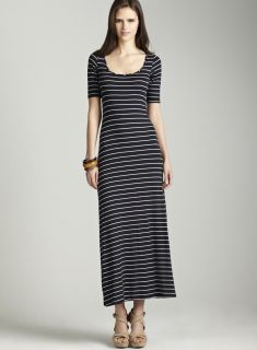 Moa Moa Thin striped maxi dress
