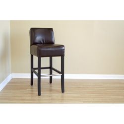 Marco Espresso Brown By cast Leather Barstool