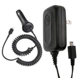 Motorola Mini USB Cell Phone Car and Home Chargers