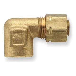 Parker 170CA 4 2 Female Elbow, 1/4 In, Brass, PK 25