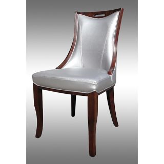 Lexington Silver Leather Dining Chairs (Set of 2)