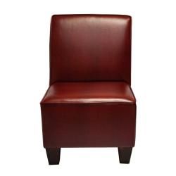 Miller Welted Red Crocodile Chair