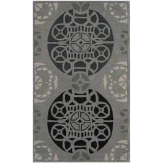 Handmade Marrakesh Grey/ Black New Zealand Wool Rug (3 x 5) Today $