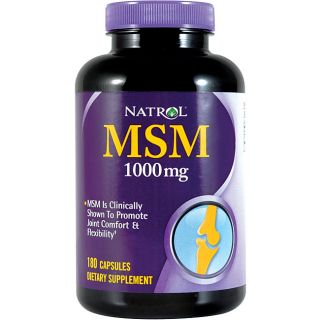 Natrol MSM 1000mg Pills (Pack of 2 180 count Bottles)