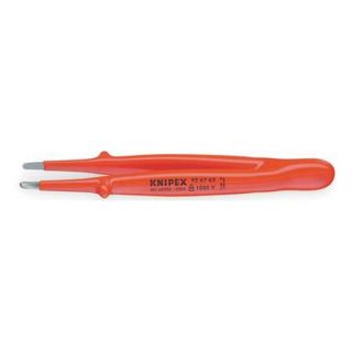 Knipex 92 67 63 Insulated Tweezer, Straight, 5 3/4 In