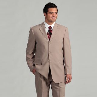 Victorio Couture Mens 3 button Beige Suit