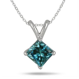 White Gold 1/2ct TDW Blue Diamond Necklace Today $454.99