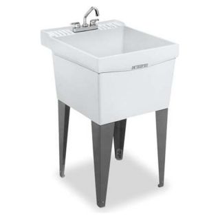 Mustee 19cf Utility Sink, With Legs And Faucet