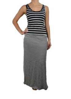 143Fashion Ladies Fashion Striped Maxi Dress: Clothing