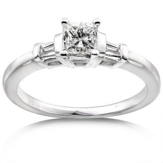 14k Gold 1/2ct TDW Princess Diamond Engagement Ring (H I, I1 I2) Today