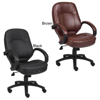 Boss LeatherPlus Bonded Leather Executive Chair