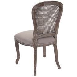 Riveria Antiqued Oak Finish Taupe Side Chairs (Set of 2)
