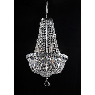 Centerpiece Chrome and Crystal 6 Light Chandelier
