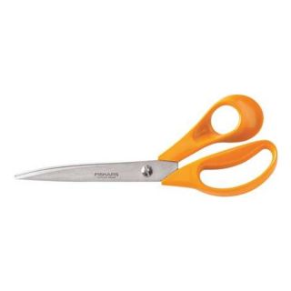 Fiskars 01 005438 Dressmaker Scissors, Bent, 9 In, SS, Orange