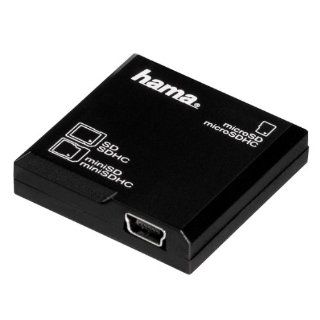 Hama SD Kartenleser All in One USB 2.0, Schwarz Computer
